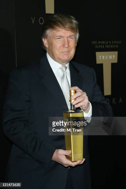 Donald Trump during Trump Vodka Launch Party - Arrivals at Les Deux in Hollywood, California, United States.