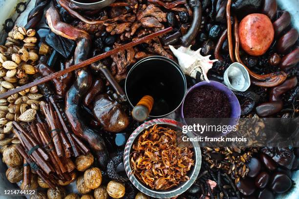 herbal medicine used for bone and joint problems, rheumatisms, muscular problems ( india) - ayurveda india photos et images de collection