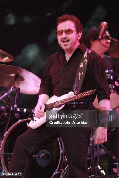 Singer, songwriter and guitarist Buck Dharma is shown performing on stage during a live concert appearance with Blue Oyster Cult on January 19, 2013....
