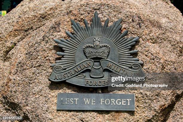 australien: kuranda - lest we forget bildbanksfoton och bilder