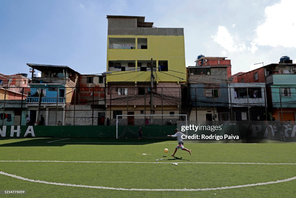Food Distribution in Paraisopolis, The Second Largest Favela in Sao Paulo during the Coronavirus (COVID - 19) Pandemic