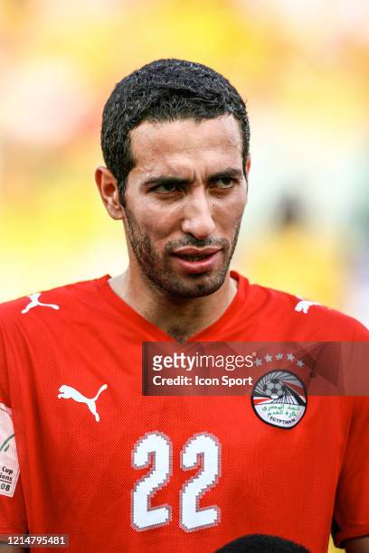 Mohamed ABOUTRIKA of Egypt during the African Nations Cup Final match between Cameroon and Egypt at Ohene Djan Stadium, Accra, Ghana on 10th February...