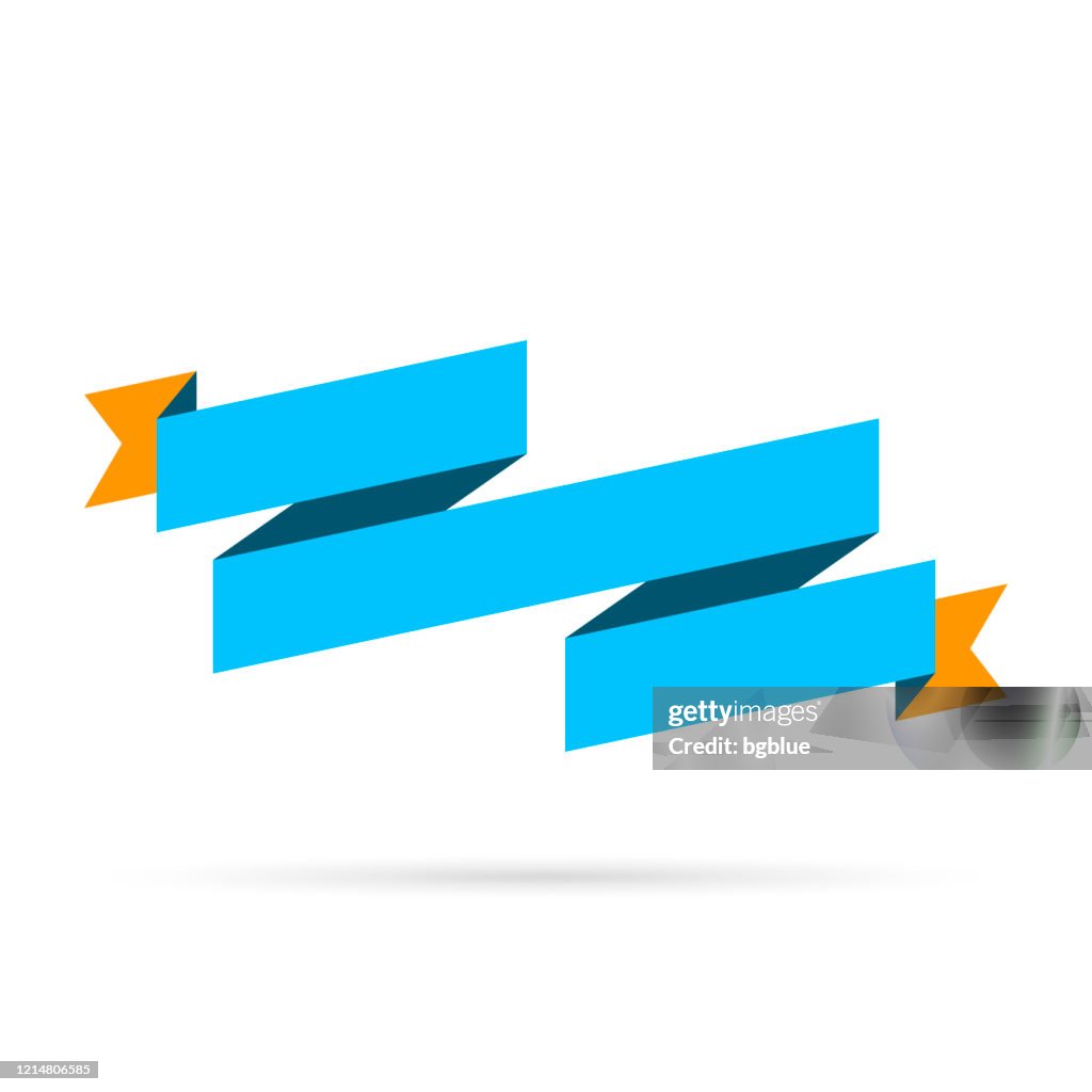 Single Ribbon Design Colorful Colorful Ribbon Isolated On White Background Design Element High-Res ...