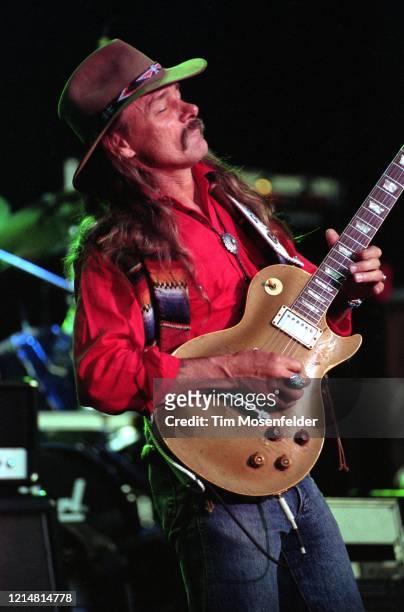 Dickey Betts of the Allman Brothers performs at Shoreline Amphitheatre on October 6, 1991 in Mountain View, California.