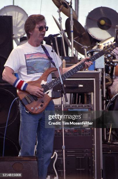 Phil Lesh of the Grateful Dead performs at Laguna Seca Raceway on August 1, 1988 in Monterey, California.