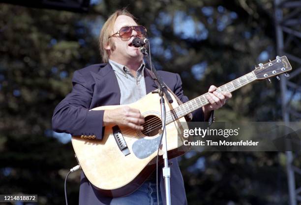 Stephen Stills of Crosby, Stills, Nash & Young performs during the Laughter, Love & Music concert dedicated to rock promoter Bill Graham at the Polo...