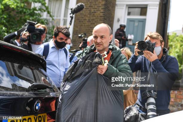 Dominic Cummings, Chief Advisor to Prime Minister Boris Johnson, is seen leaving his house on May 24, 2020 in London, England. On March 31st 2020...