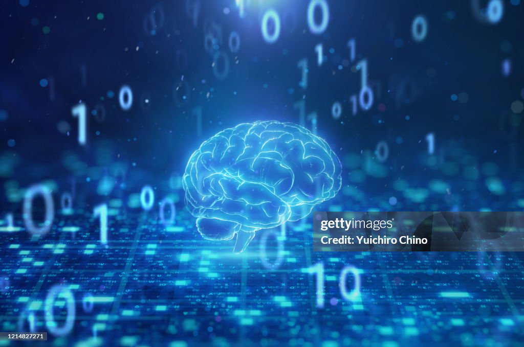 Coding With Brain Programming Code And Ai Brain High-Res Stock Photo - Getty Images