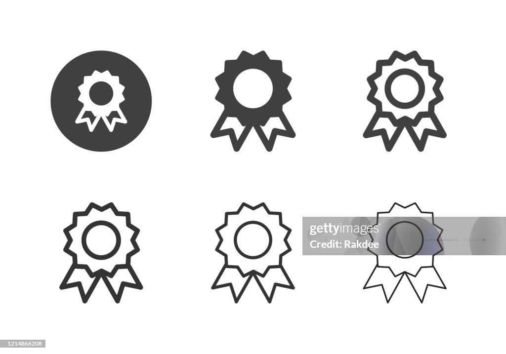 Award Ribbon Icons - Multi Series