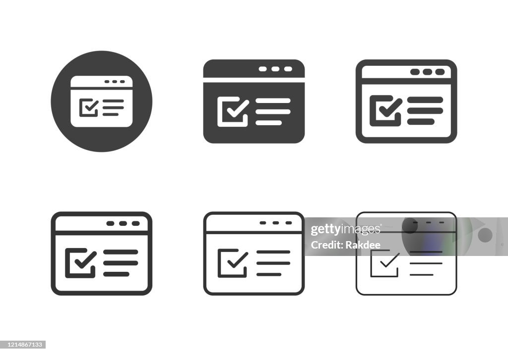 Online Form Icons - Multi Series