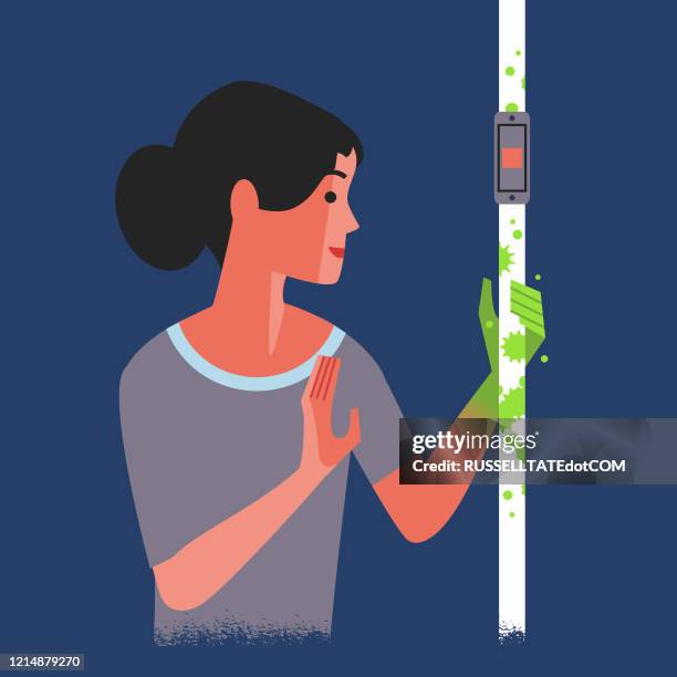 don't touch public surfaces - dont touch face stock illustrations