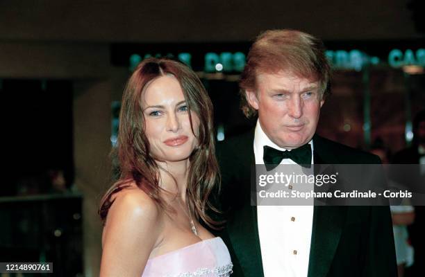 Donald Trump et son amie Melanie Knauss lors du 51 ème Bal de la Croix Rouge à Monaco