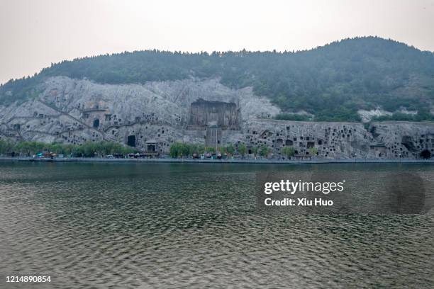 洛陽龍門石窟 - 河南��省 fotografías e imágenes de stock