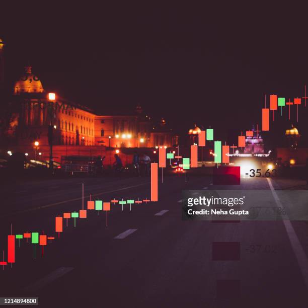 financial market concept - rajpath, new delhi, india. - india economy business and finance stock pictures, royalty-free photos & images