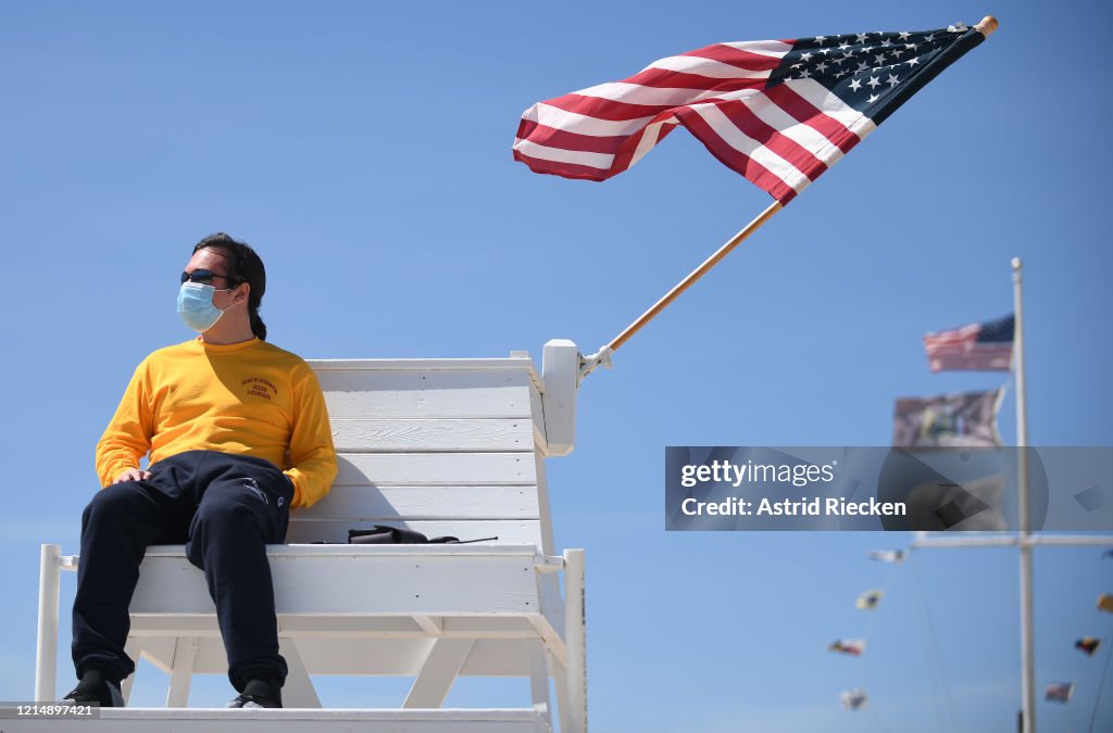 Memorial Day Weekend Celebrated On Eastern Long Island, As The Hamptons Remains Partly Closed Over