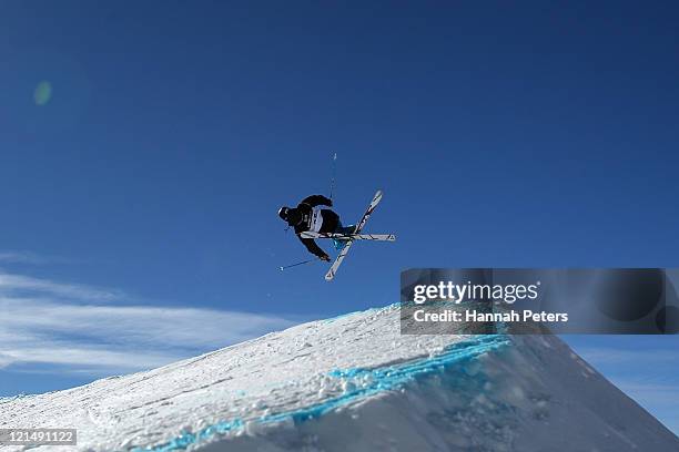 Joss Christensen of the United States of America competes in the Freeski Big Air Mens Qualification during day eight of the Winter Games NZ at...