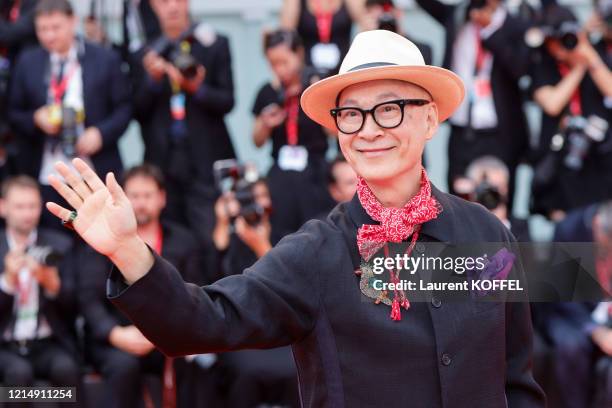 Yonfan walks the red carpet ahead of the closing ceremony of the 76th Venice Film Festival at Sala Grande on September 07, 2019 in Venice, Italy.