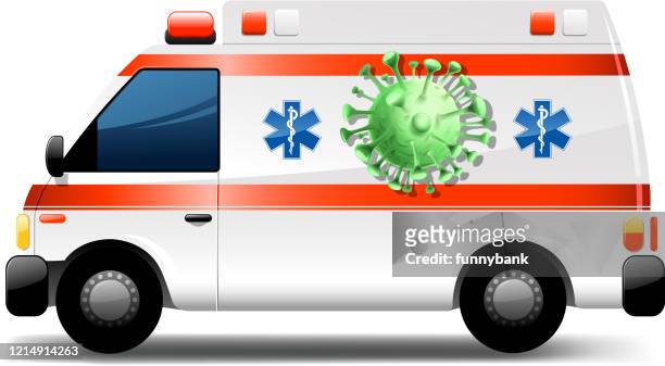corona-virus-ambulanz - immune system stock-grafiken, -clipart, -cartoons und -symbole
