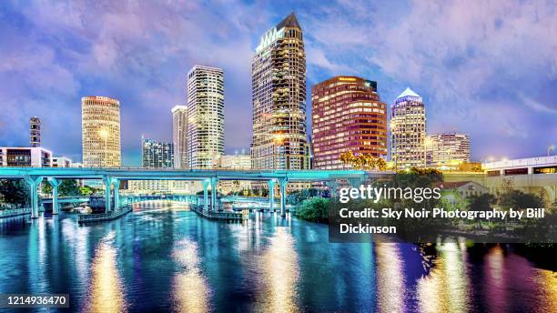 tampa skyline - tampa fotografías e imágenes de stock
