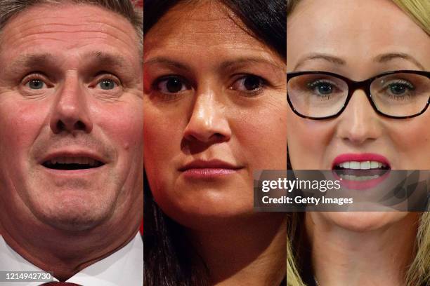 In this composite image a comparison has been made between the 3 Labour Leader candidates MP's Keir Starmer, Lisa Nandy,Rebecca Long-Bailey, The new...