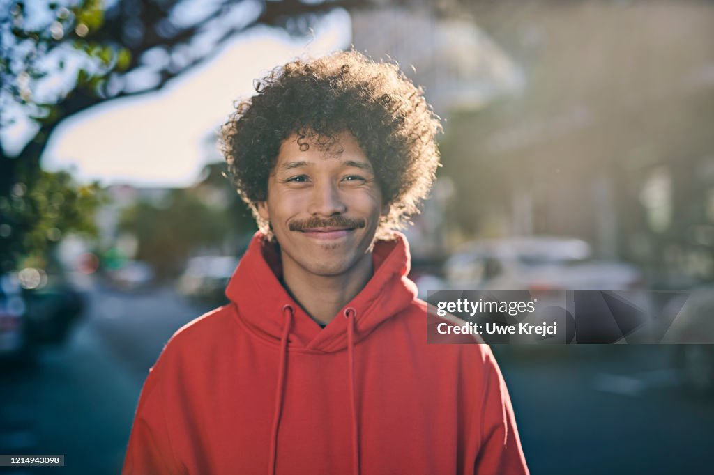 Young man outdoors