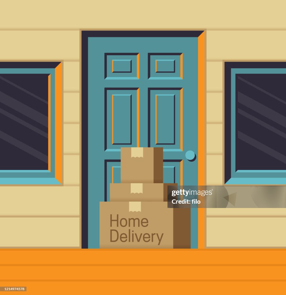 Home Delivery Packages at Front Door