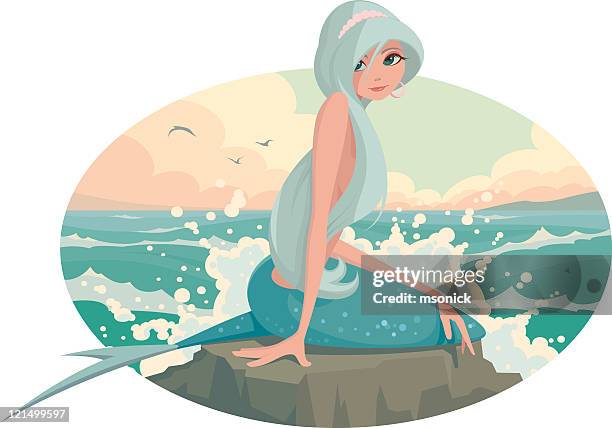 mermaid - mermaid stock illustrations