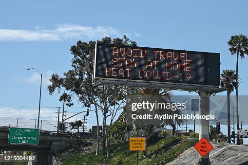 COVID-19 Highway sign COVID-19 Highway sign
