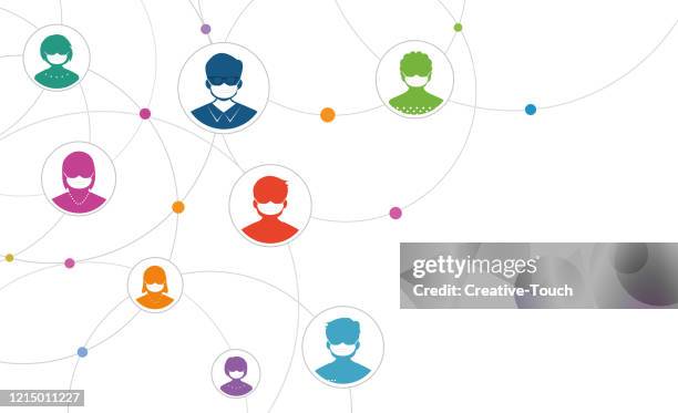 pandemic virus social spread - coronavirus background stock illustrations