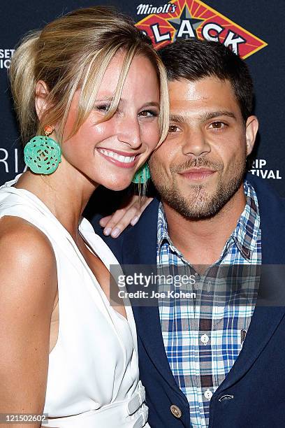 Actor Jerry Ferrara and Alexandra Blodgett attend the 4th Annual Sunset Strip Music Festival - Get Stripped After Party on August 19, 2011 in West...