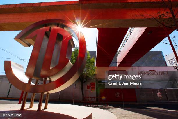 General view at the exterior the Nemesio Diez stadium during the suspension of the Liga MX as a preventive measure against the spread of coronavirus...