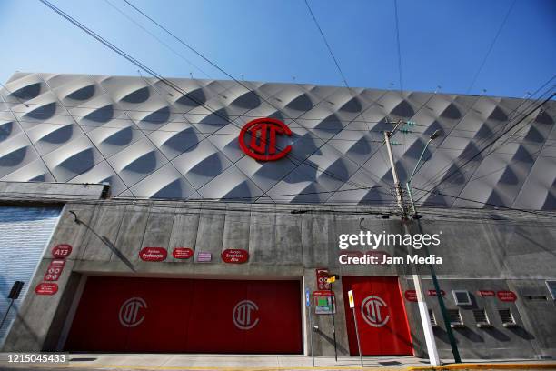 General view at the exterior the Nemesio Diez stadium during the suspension of the Liga MX as a preventive measure against the spread of coronavirus...