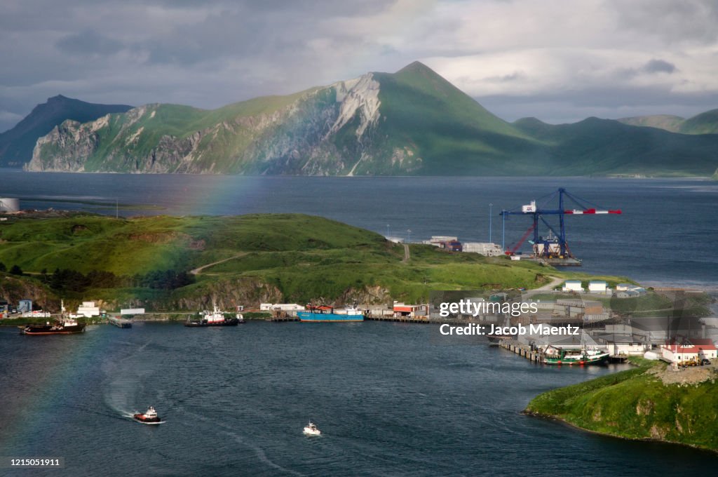Rainbow over Dutch Harbor, Alaska