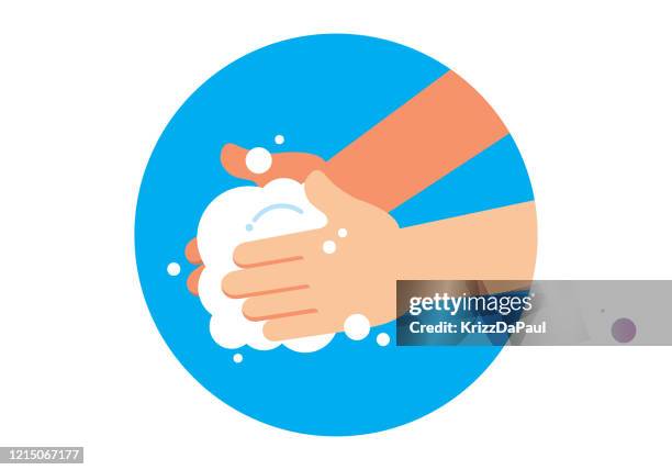 washing hands - hand wash stock illustrations