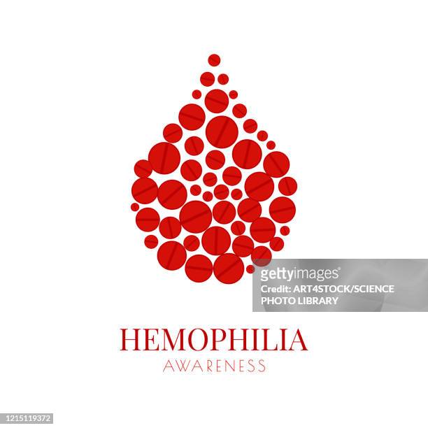 haemophilia, conceptual illustration - leukemia stock illustrations