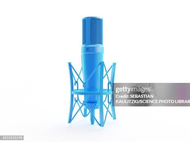 microphone, illustration - microphone 3d stock illustrations