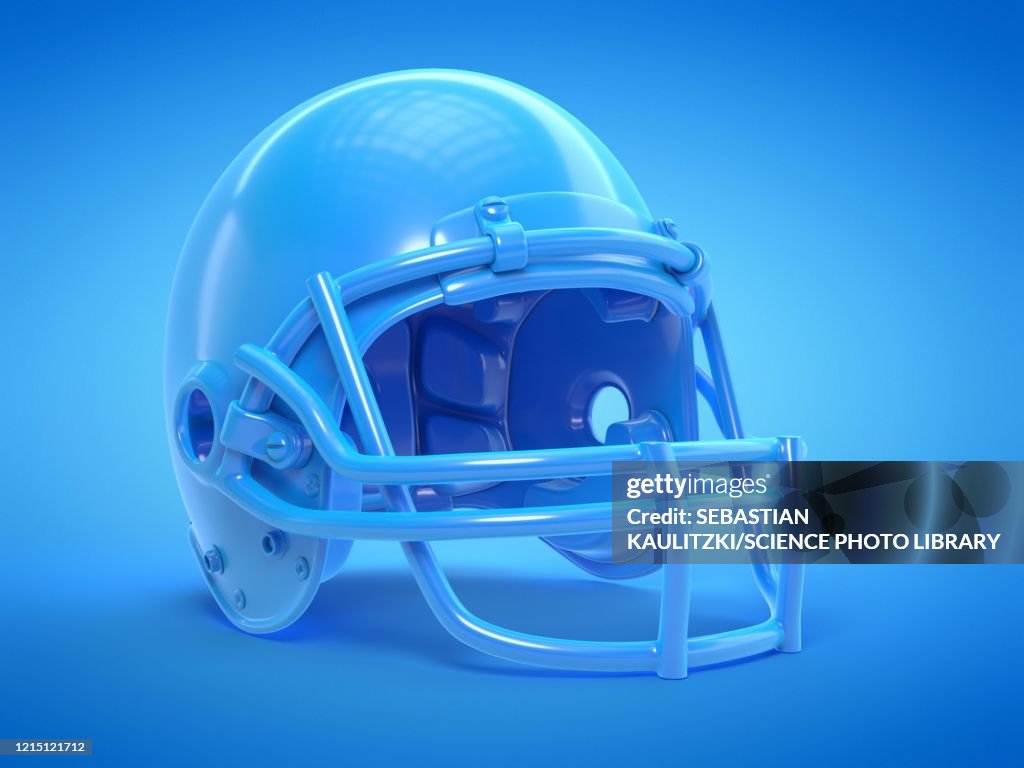 Football helmet, illustration