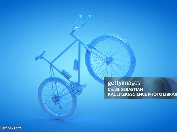 ilustraciones, imágenes clip art, dibujos animados e iconos de stock de mountain bike, illustration - bici de montaña