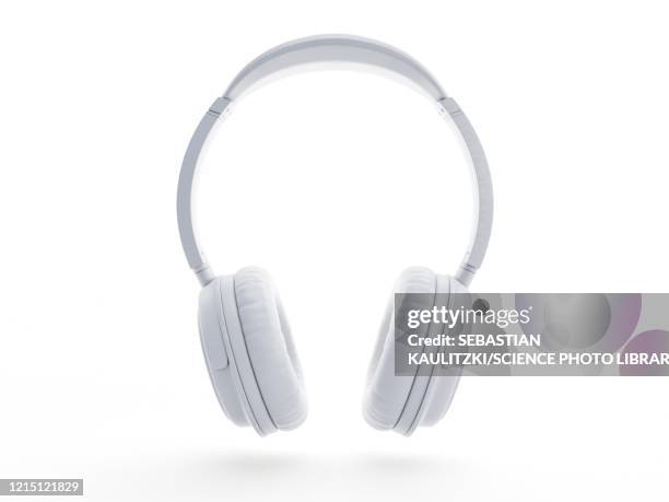 headphones, illustration - kopfhörer freisteller stock-grafiken, -clipart, -cartoons und -symbole