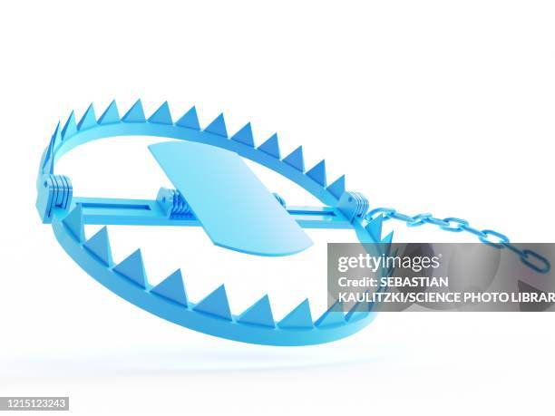 bear trap, illustration - bear trap stock illustrations