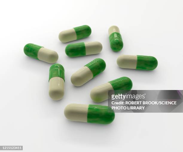 antidepressant medication, illustration - prozac ストックフォトと画像