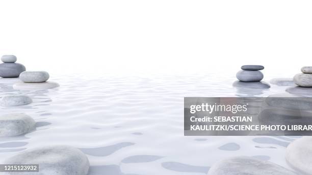 Zen Rocks Water High Res Illustrations - Getty Images