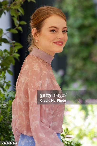 Emma Stone is seen during the 75th Venice Film Festival on August 30, 2018 in Venice, Italy.