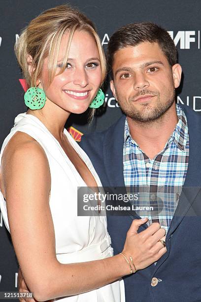 Actor Jerry Ferrara and girlfriend Alexandra Blodgett arrive at the 2011 Sunset Strip Music Festival - Virgin America and Black Star Beer Official...