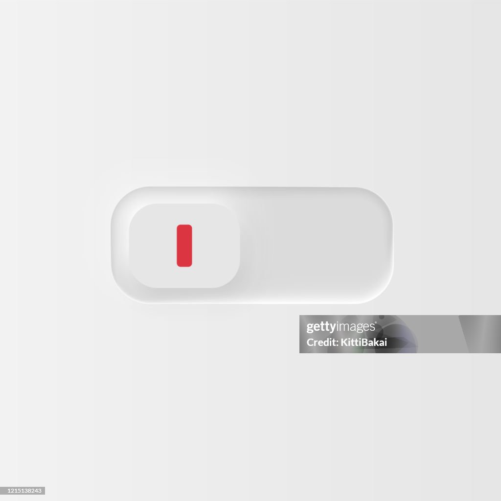 Very High Detailed White User Interface Switch For Websites And Mobile ...