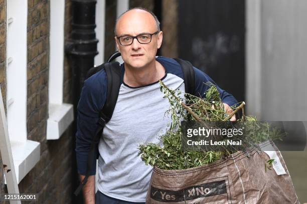 Chief Advisor to Prime Minister Boris Johnson, Dominic Cummings leaves his home on May 26, 2020 in London, England. On March 31st 2020 Downing Street...