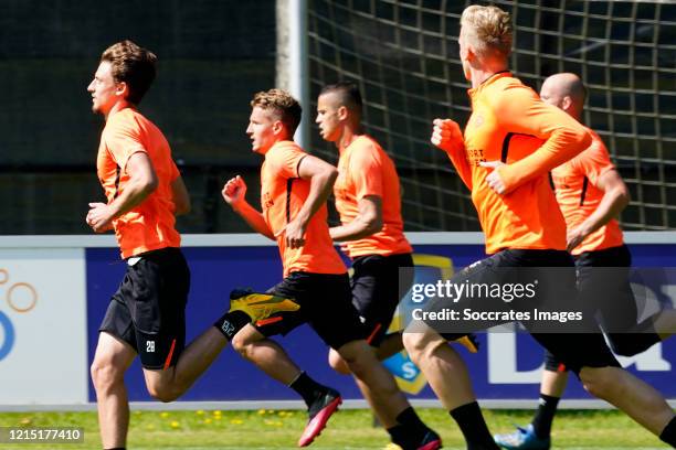 Ibrahim Afellay of PSV, Michal Sadilek of PSV, Olivier Boscagli of PSV during the Training PSV at the PSV Campus De Herdgang on May 26, 2020 in...