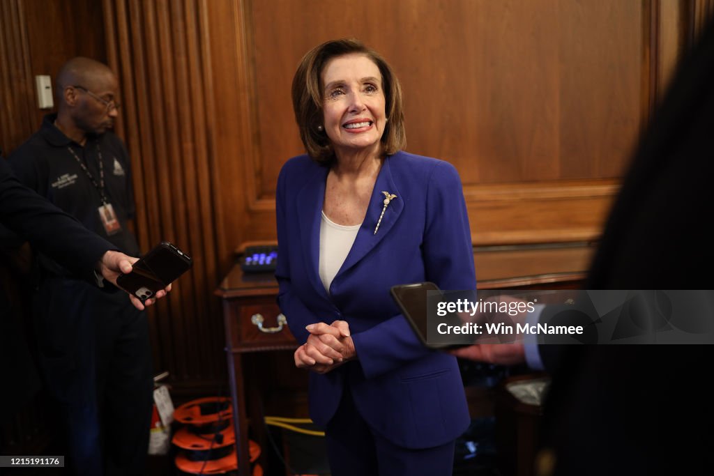 House Votes On Stimulus Package To Counter Coronavirus Economic Impacts