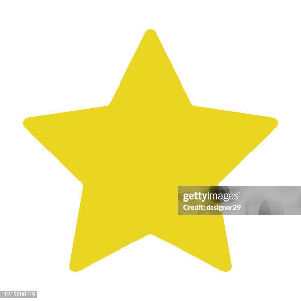 star shape icon vector design on white background. - validation stock illustrations
