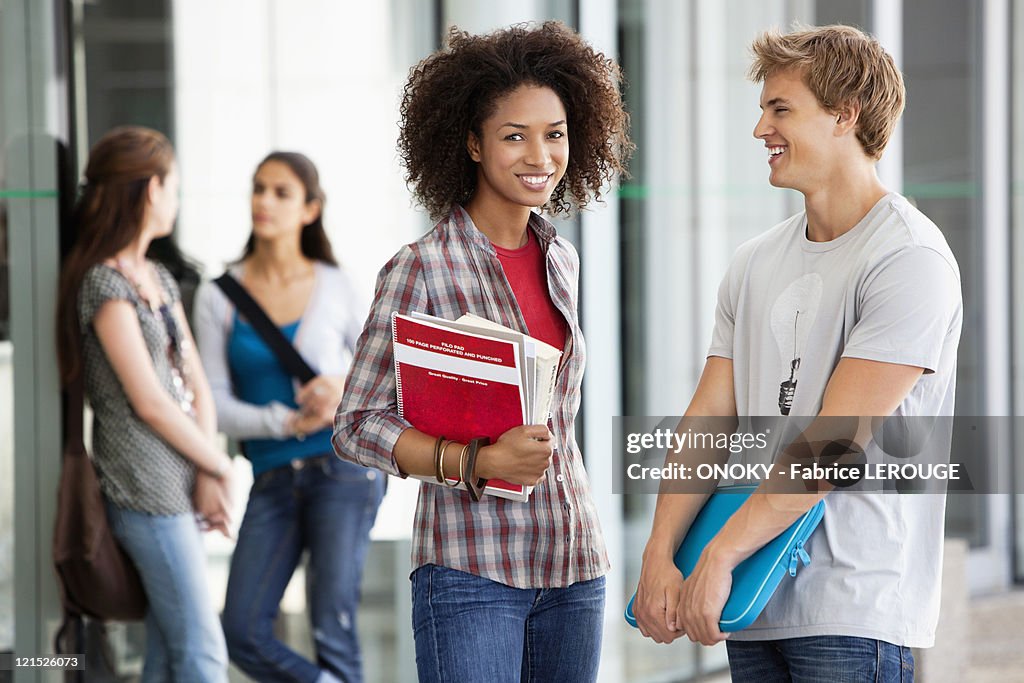 University students in campus